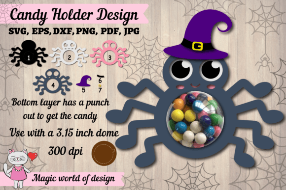 3D Halloween Spider Candy Dome SVG Guide