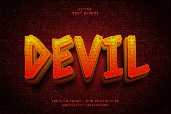 Devil Editable Text Effect: A Powerful Tool for Bold Designs