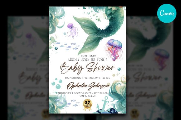 Editable Mermaid Baby Shower Invitation: Your Guide to a Magical Digital Celebration