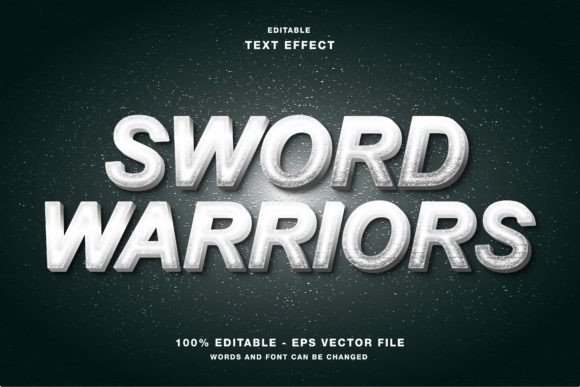Elevate Your Visual Identity with the Sword Warriors Editable Text Effect