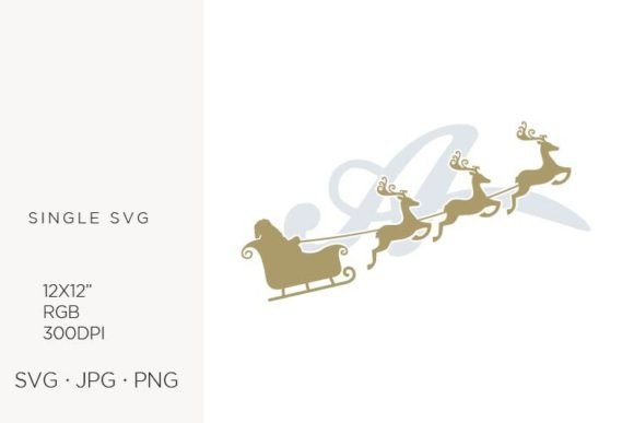 Elevating Holiday Branding with the Santa Claus Sky Sledge and Letter A Collection