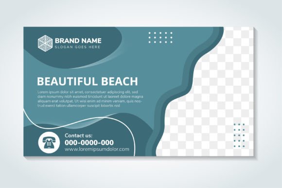 Elevating Summer Campaigns with the Beautiful Beach Horizontal Flyer