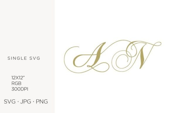 Monogram Letter A and N: Premium SVG Design Assets