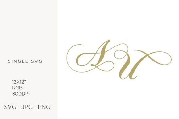 Monogram Mastery: Integrating Letter A and Letter U in Custom Designs