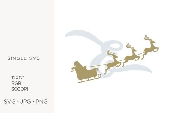Santa Claus Sky Sledge, Letter E: A Creative Digital Asset for Holiday Design