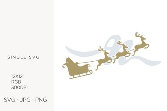 Santa Claus Sky Sledge, Letter N: A Creative Digital Asset for Holiday Design