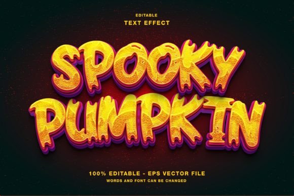 Spooky Pumpkin Editable Text Effect: Elevating Seasonal Design with Precision