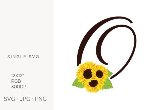 Sunflowers Letter O: A Vibrant Design Element for Creative Projects