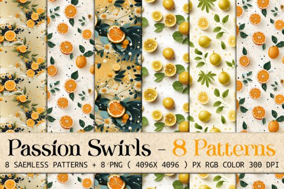 Unlocking Creative Potential with Passion Fruit Swirls: A Guide to High-Resolution Seamless Patterns